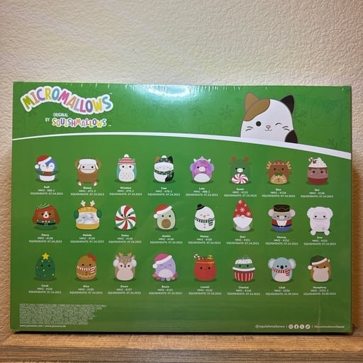 🎅 Early Christmas Sale🎅2026 Squishmallows 24-Day Micromallows Holiday Plush Advent Calendar