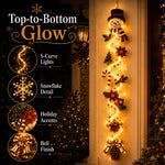 🔥Limited time 70% OFF -✨🎄Light‑Up Glowing Christmas Door Hanger - Festive Home Decor