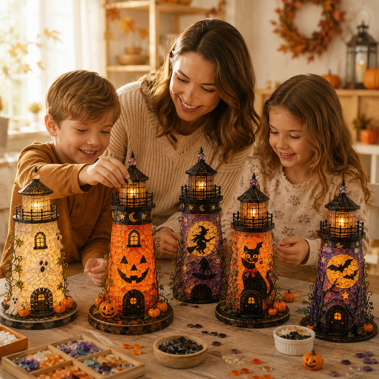 Podmallsell DIY Sea Glass  – 🎃Halloween Lighthouse