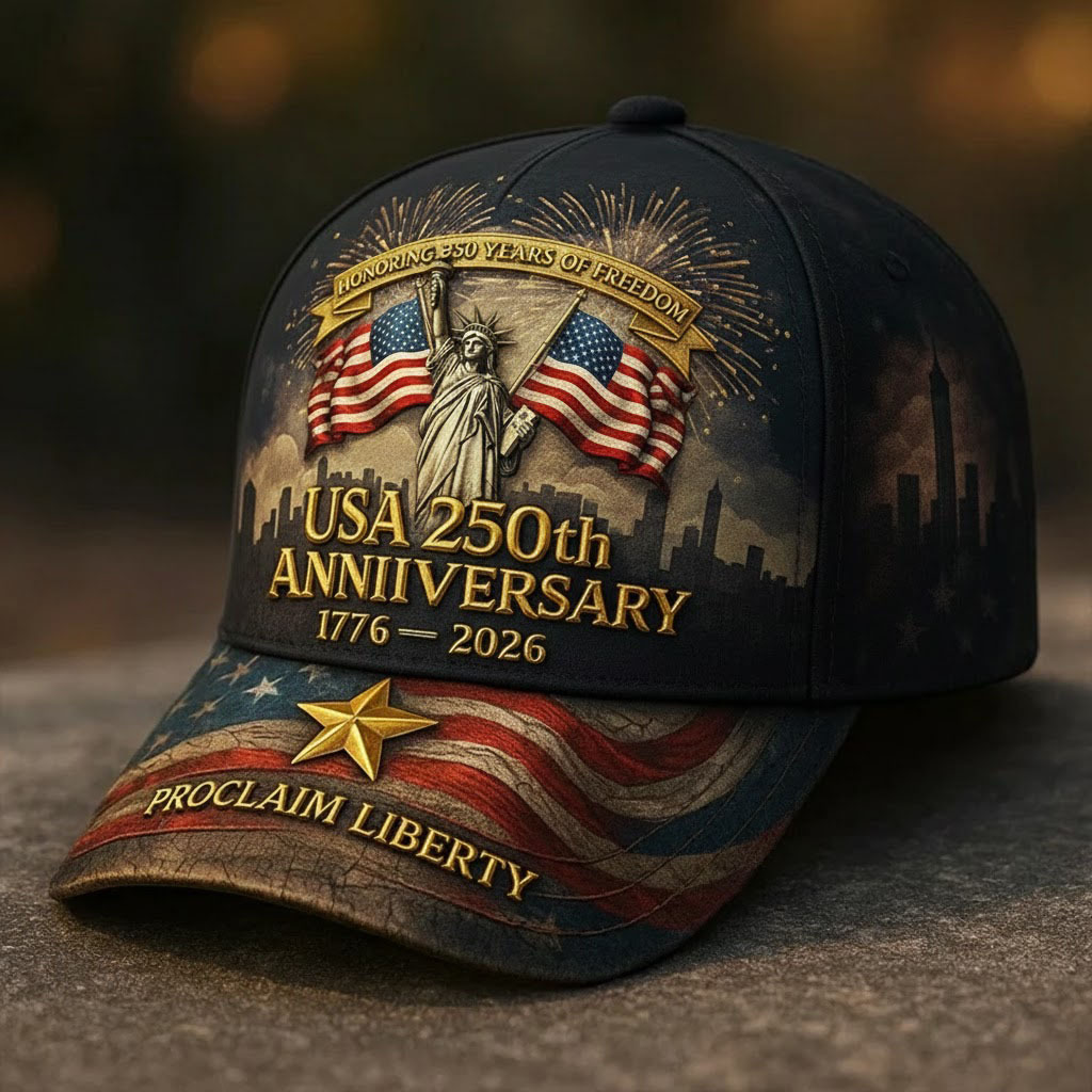 USA 250th Anniversary Commemorative Baseball Cap-01