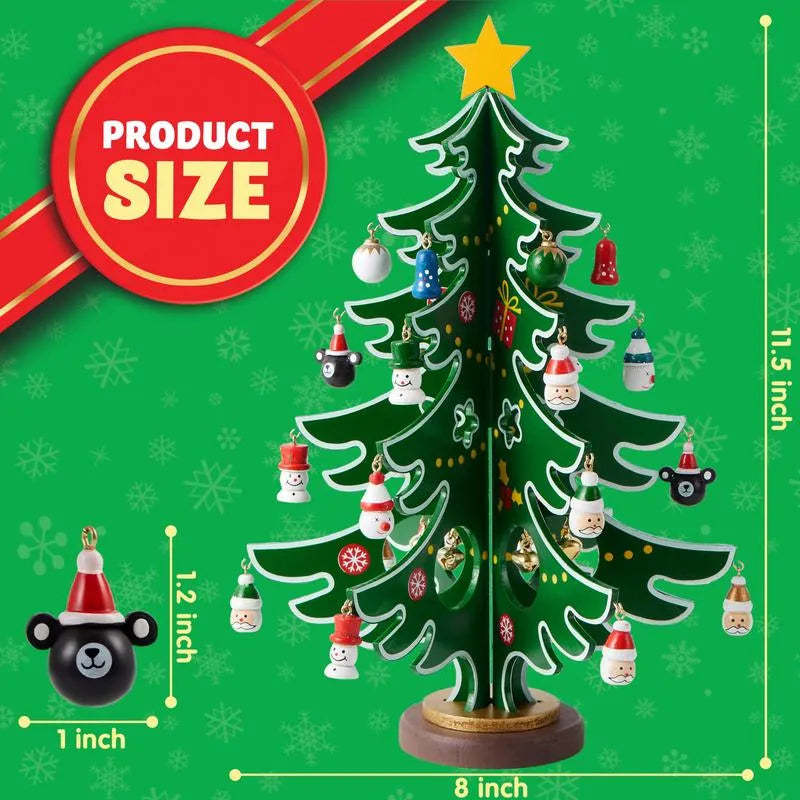 🔥LAST DAY 50% OFF - 🎄🎁 24-Day Christmas Tree Advent Calendar – Daily Ornament Surprises for Kids & Holiday Family Fun