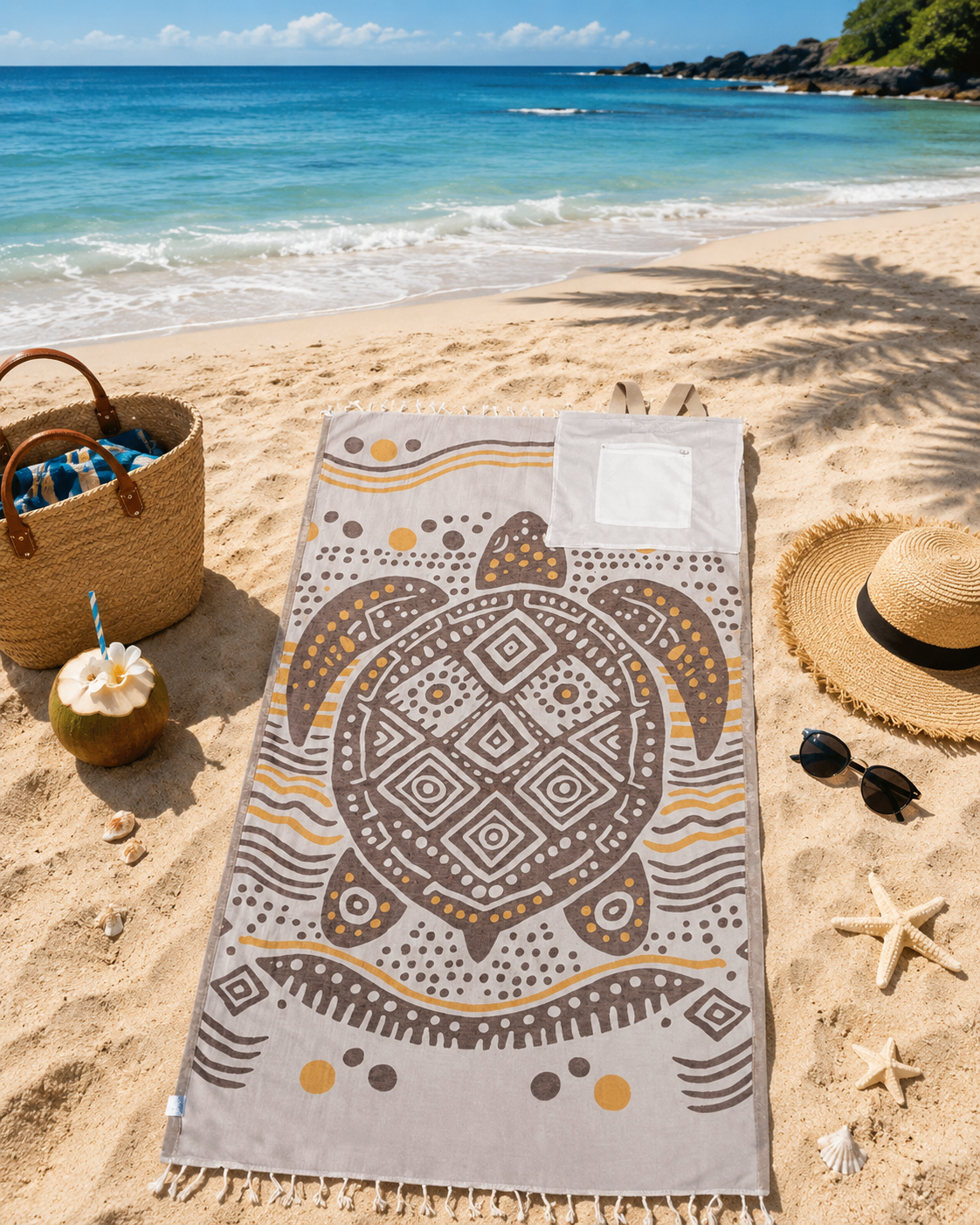 ⏰LAST DAY 49% OFF - 🏖️🏖️ Carry Less, Enjoy More – Towel & Backpack in One