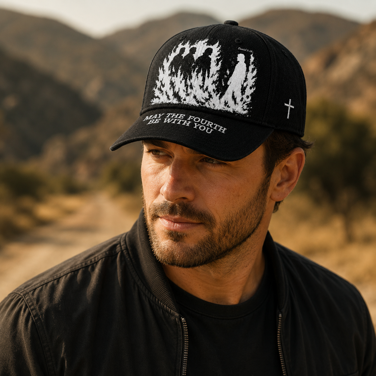 🔥 Father's Day Hot Sale ❤️May The Fourth Be With You Faith-Inspired Embroidered Baseball Cap ✝️🔥
