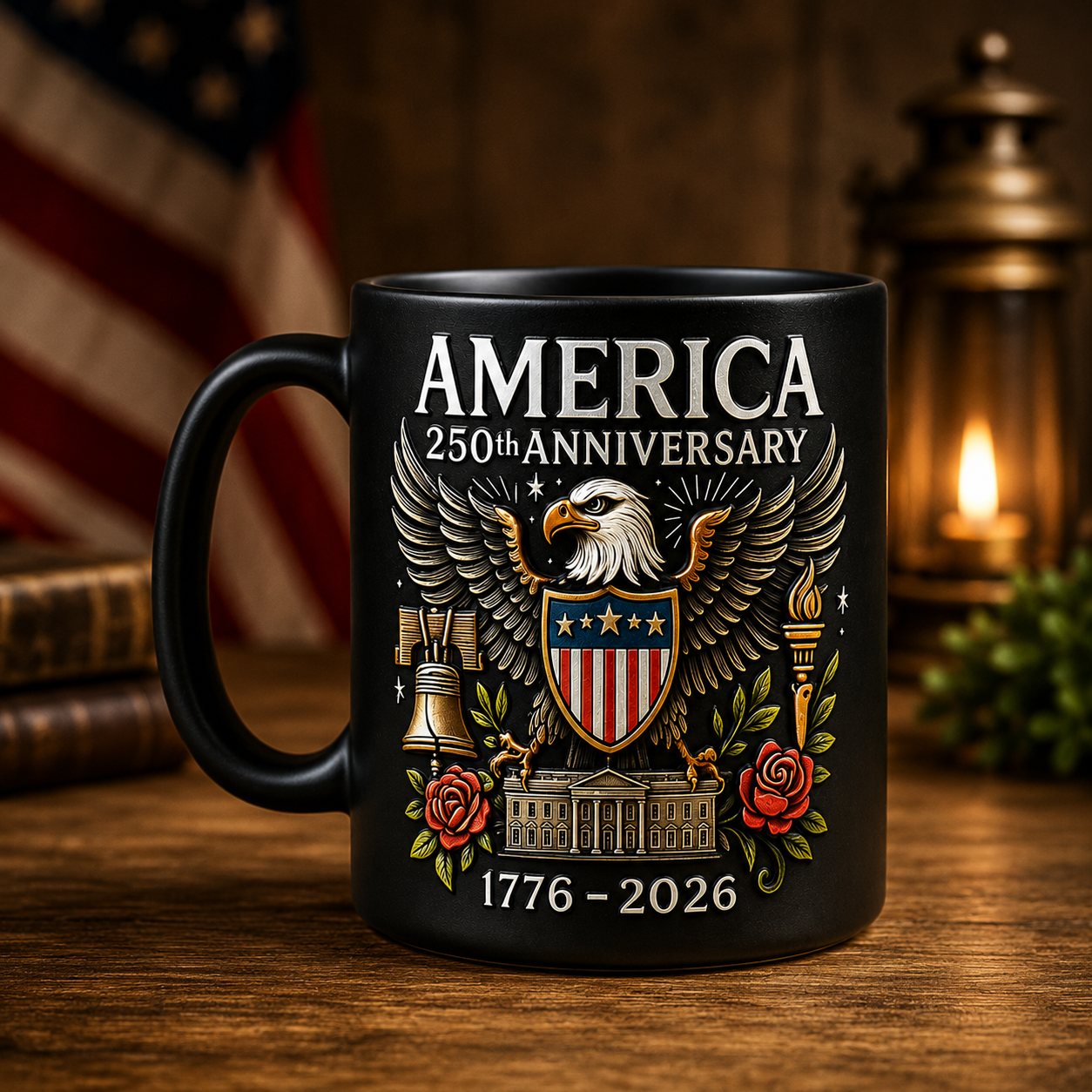 USA 250th Anniversary Mug,  America 250th Anniversary Color-Changing Mug – 1776–2026 Patriotic Gift Cup