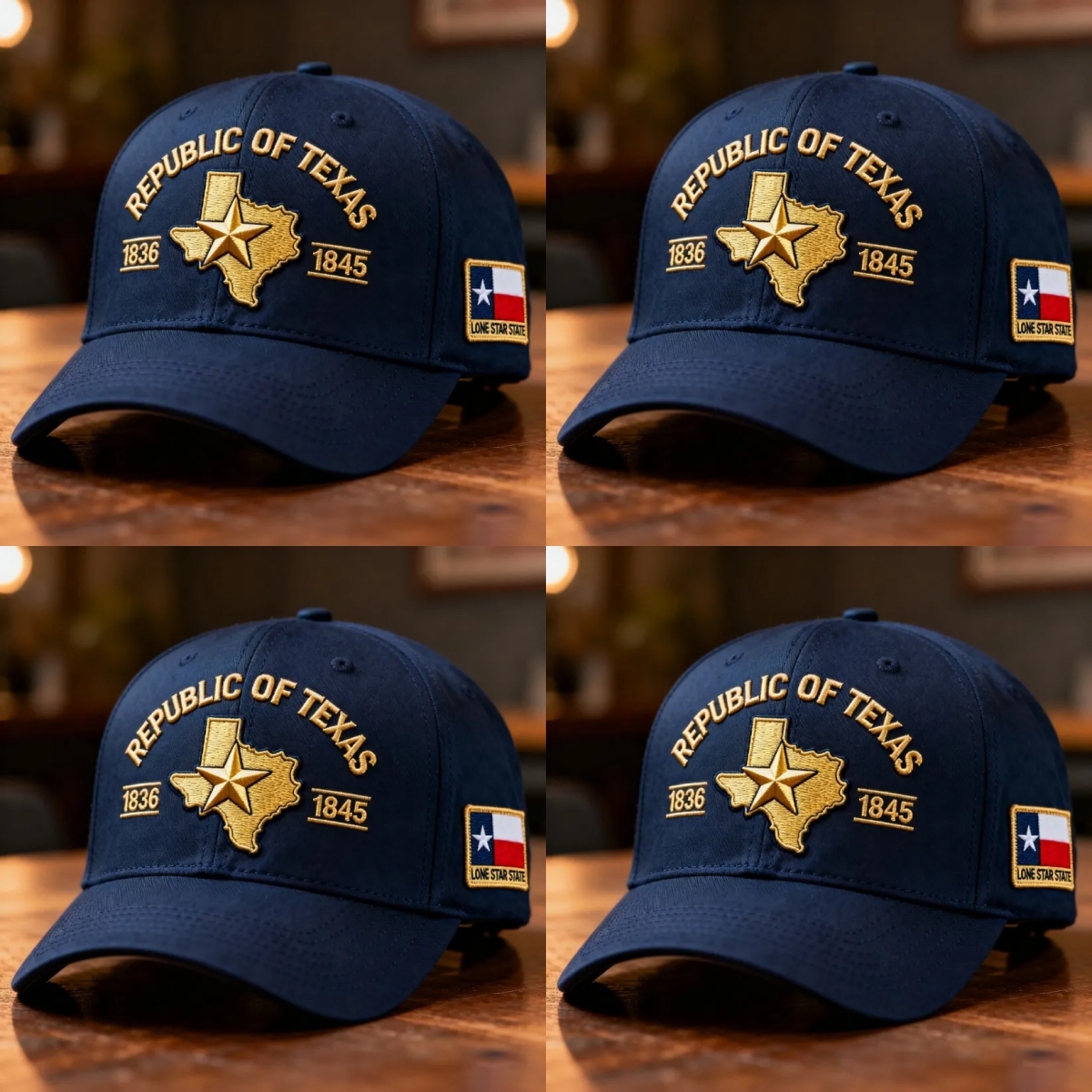 ⚡Black Friday 24H Flash Sale🎉Republic of Texas Embroidered Hat – 1836–1845 Lone Star State Heritage Cap