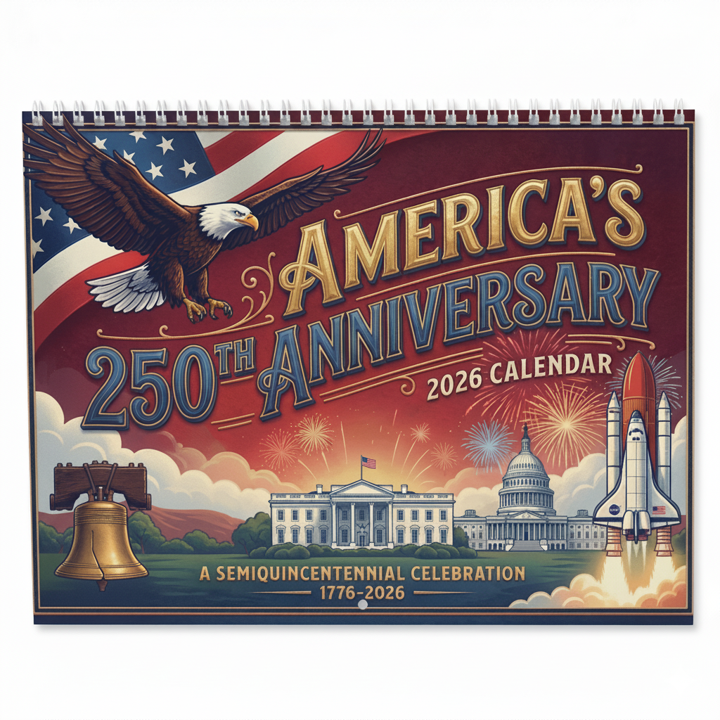 America's 250th Anniversary 2026 Calendar