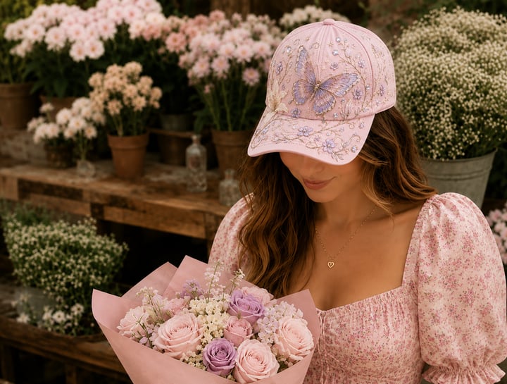 🔥Limited Edition -🌸🦋 Garden Morning Cap