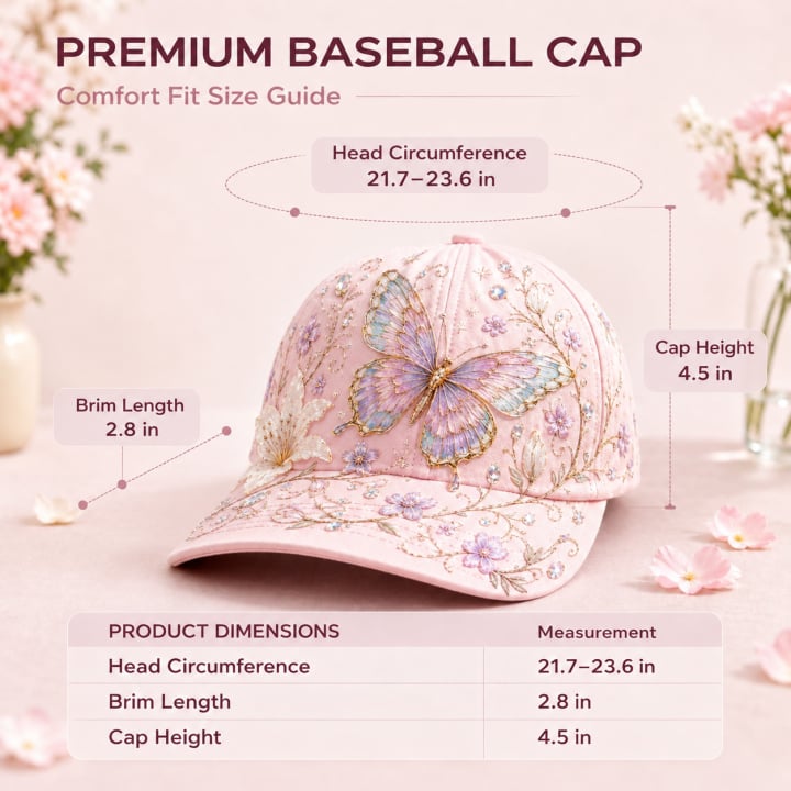 🔥Limited Edition -🌸🦋 Garden Morning Cap