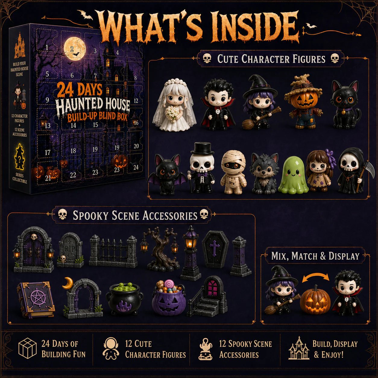 🔥🔥 Limited 50% OFF | Build Your Own Spooky Haunted House 👻 DIY Halloween Decor Kit for Endless Halloween Fun