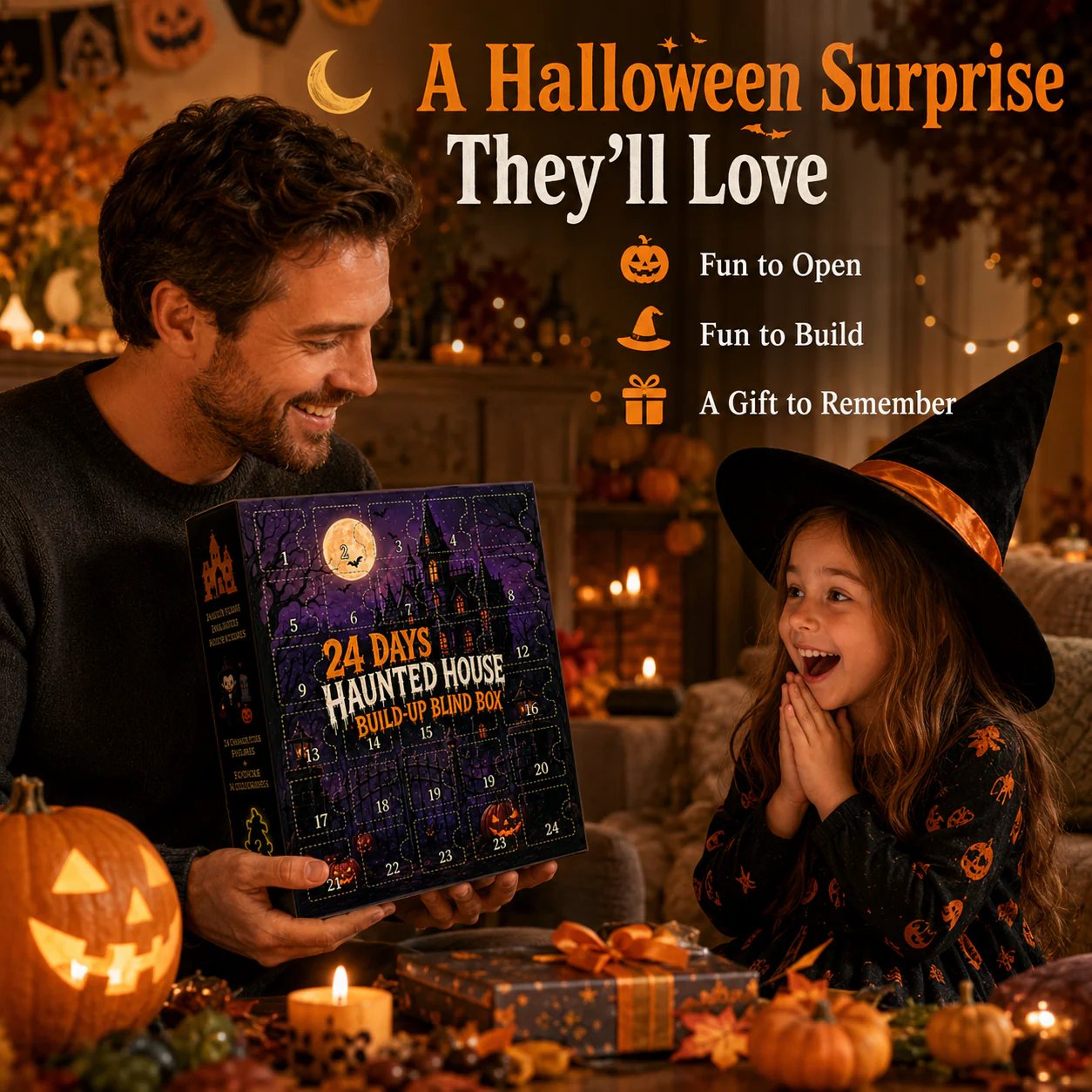🔥🔥 Limited 50% OFF | Build Your Own Spooky Haunted House 👻 DIY Halloween Decor Kit for Endless Halloween Fun