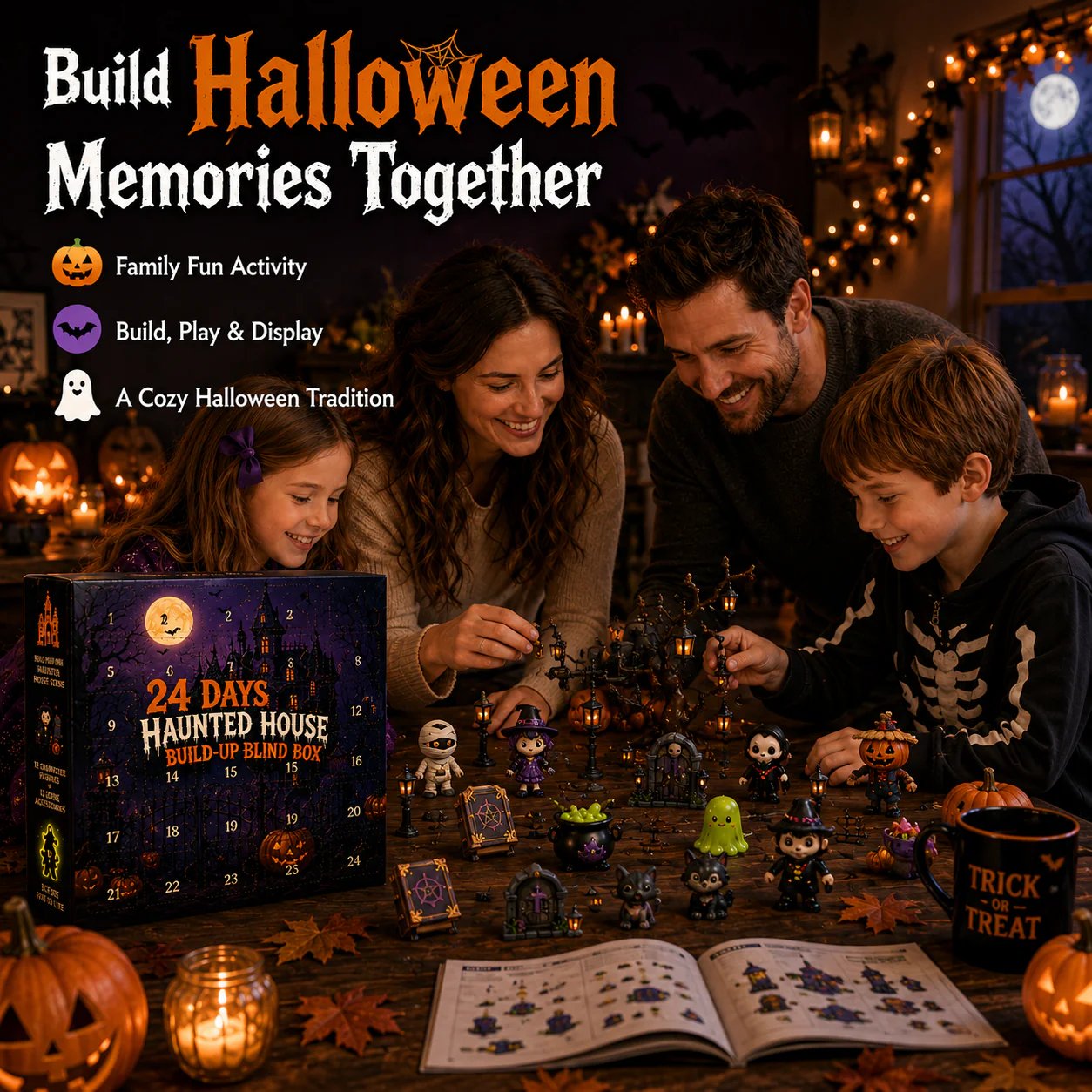 🔥🔥 Limited 50% OFF | Build Your Own Spooky Haunted House 👻 DIY Halloween Decor Kit for Endless Halloween Fun