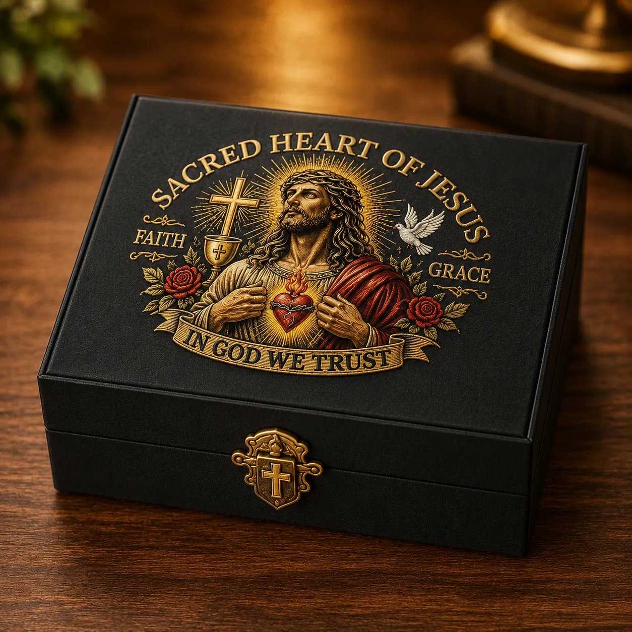 ✝️Sacred Heart Of Jesus Faith Cap🎁 Free Double-Sided Honor Coin With Every Cap Purchase