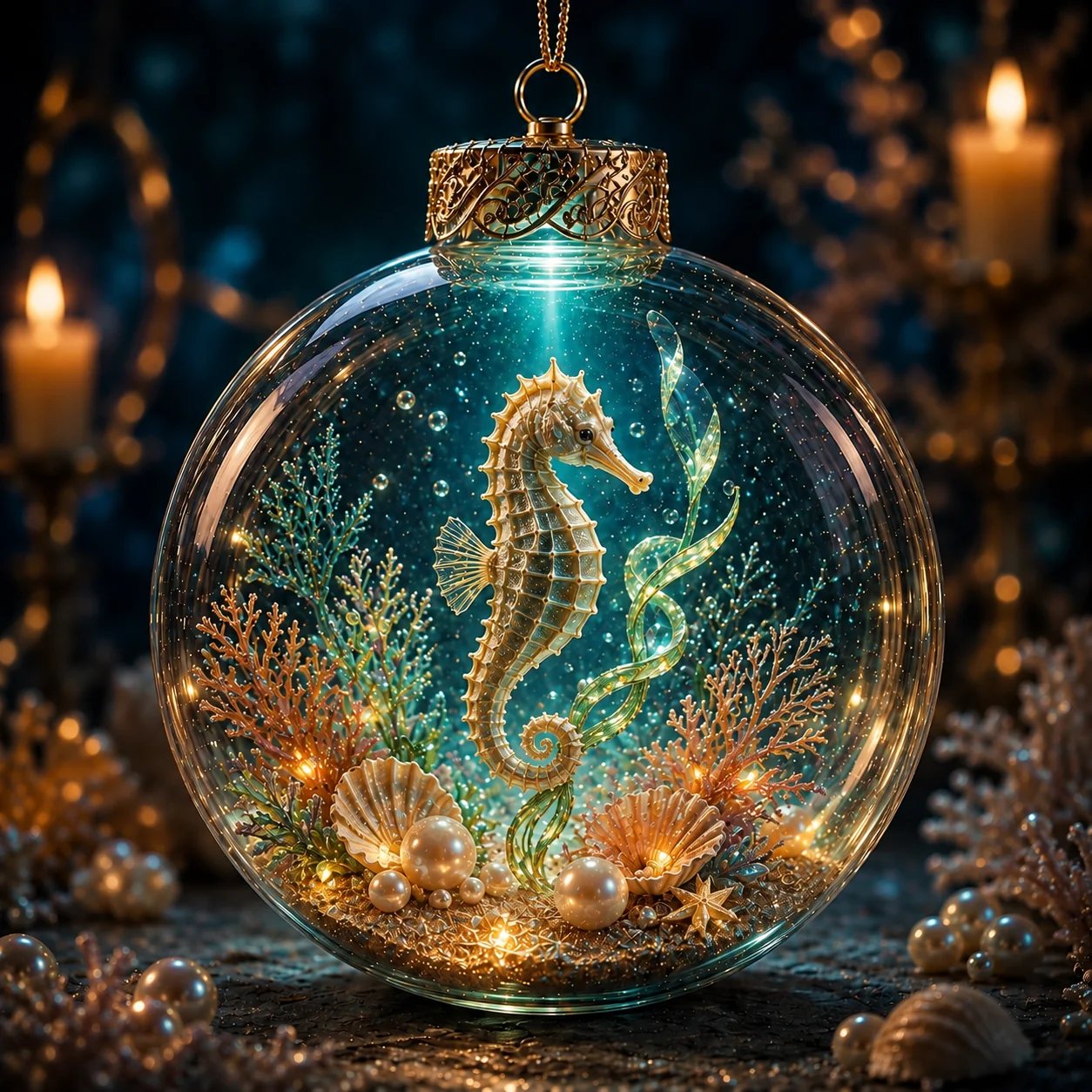 🔥Limited time 70% OFF -🌊✨ Glowing Ocean Story Ornament – Light-Up Mini Underwater Scene
