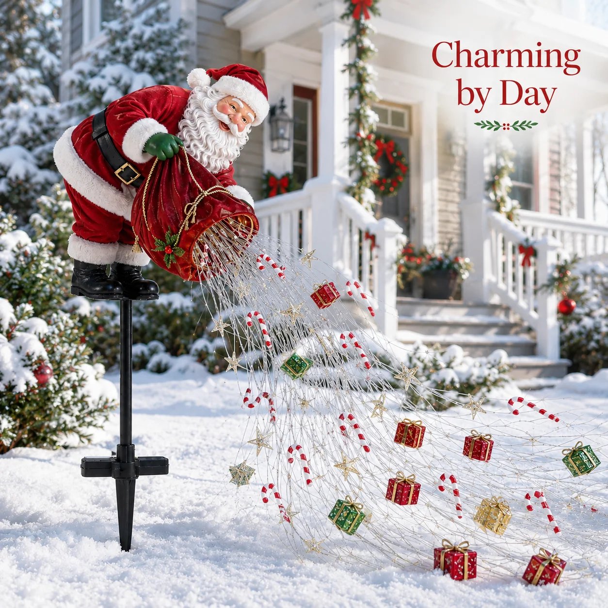 🎅Christmas Early Discount 49% Off 🎁 Santa’s Magic Pour – Flowing LED Christmas Garden Light