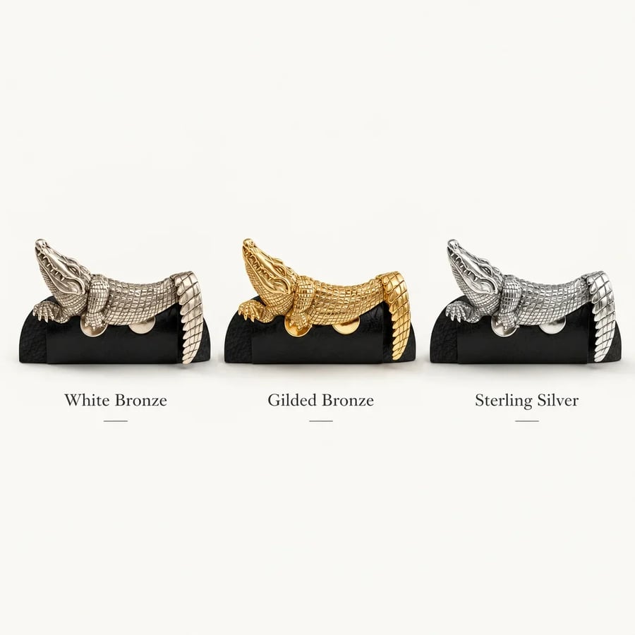 🐊🌟 Luxury Sculpted Animal Brooch – Premium Statement Piece for Suits & Blazers