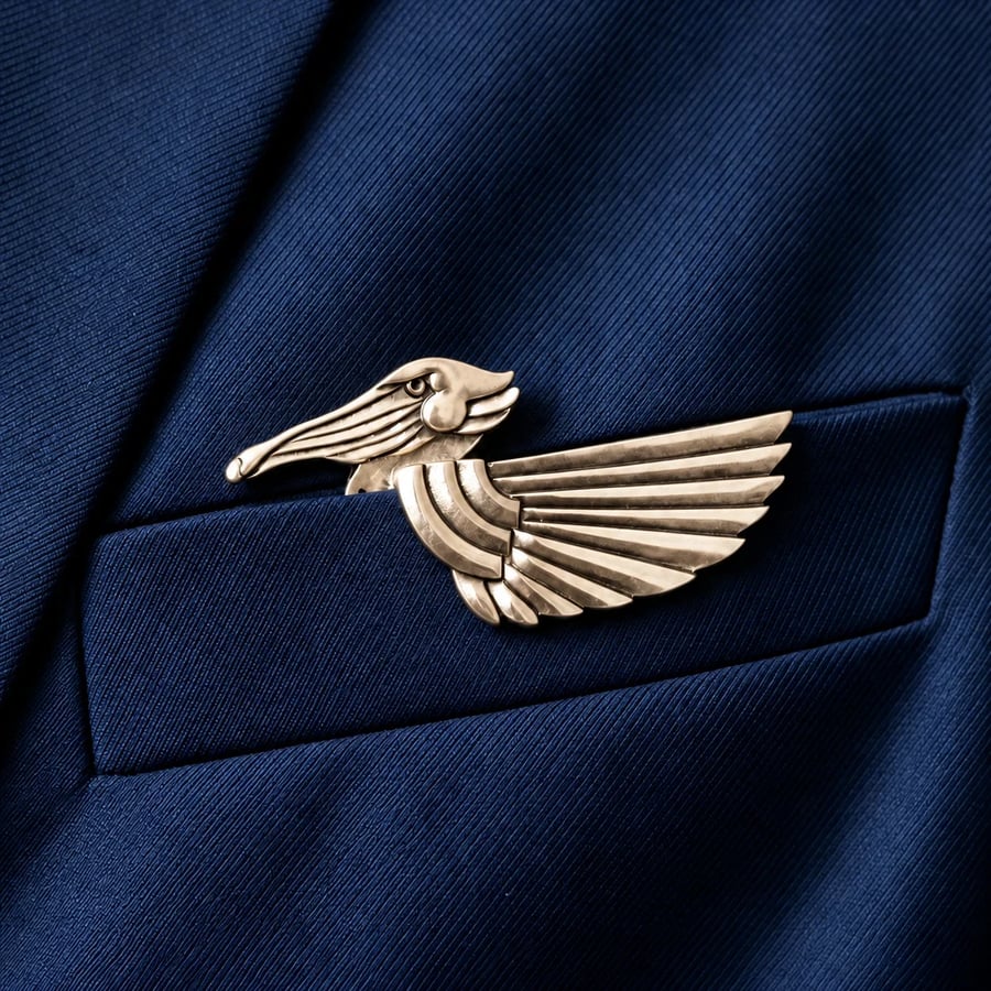 🐊🌟 Luxury Sculpted Animal Brooch – Premium Statement Piece for Suits & Blazers