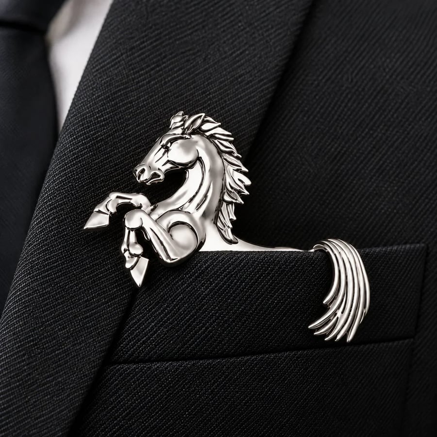 🐊🌟 Luxury Sculpted Animal Brooch – Premium Statement Piece for Suits & Blazers