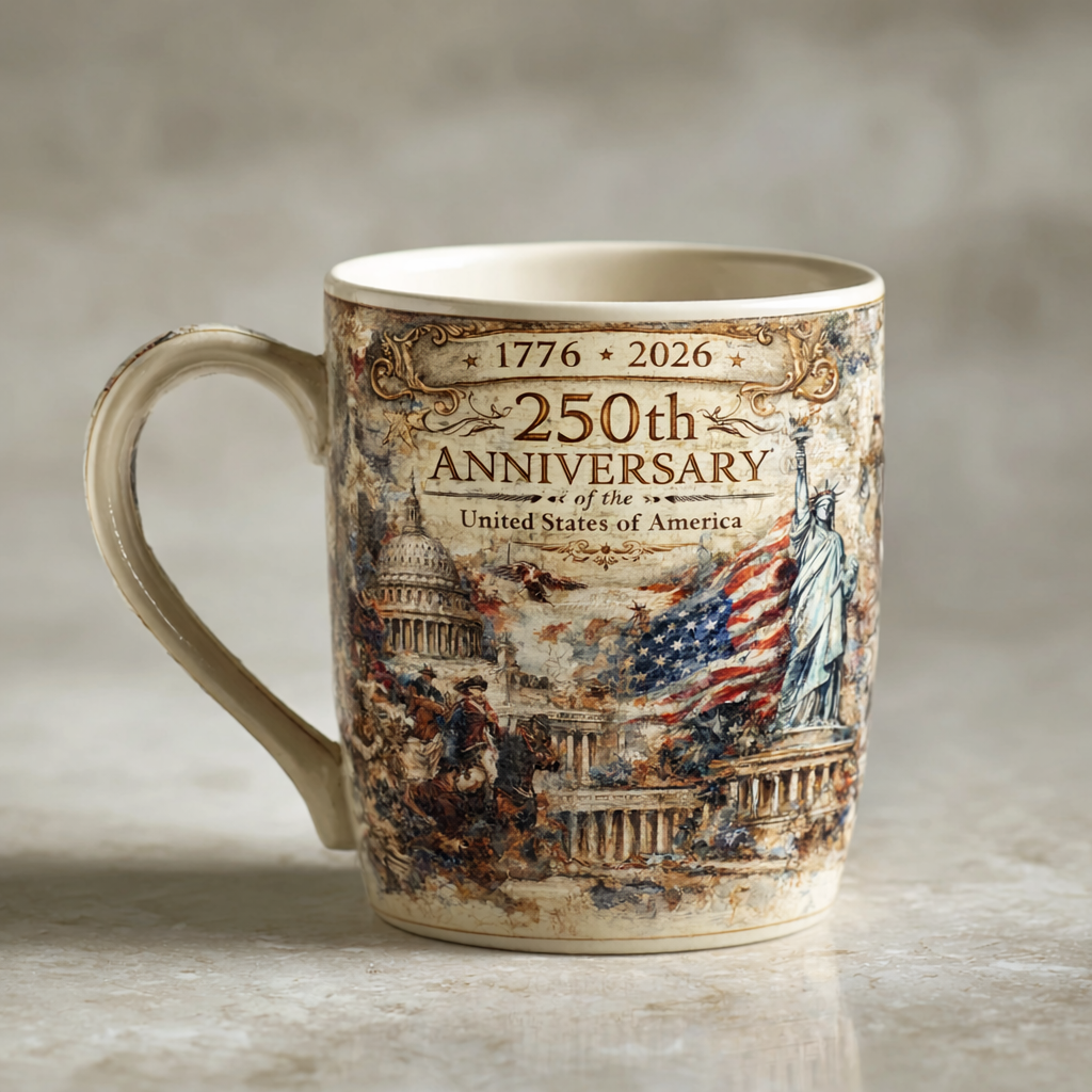 🇺🇸☕ United States 250th Anniversary Commemorative Mug