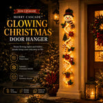 🔥Limited time 70% OFF -✨🎄Light‑Up Glowing Christmas Door Hanger - Festive Home Decor