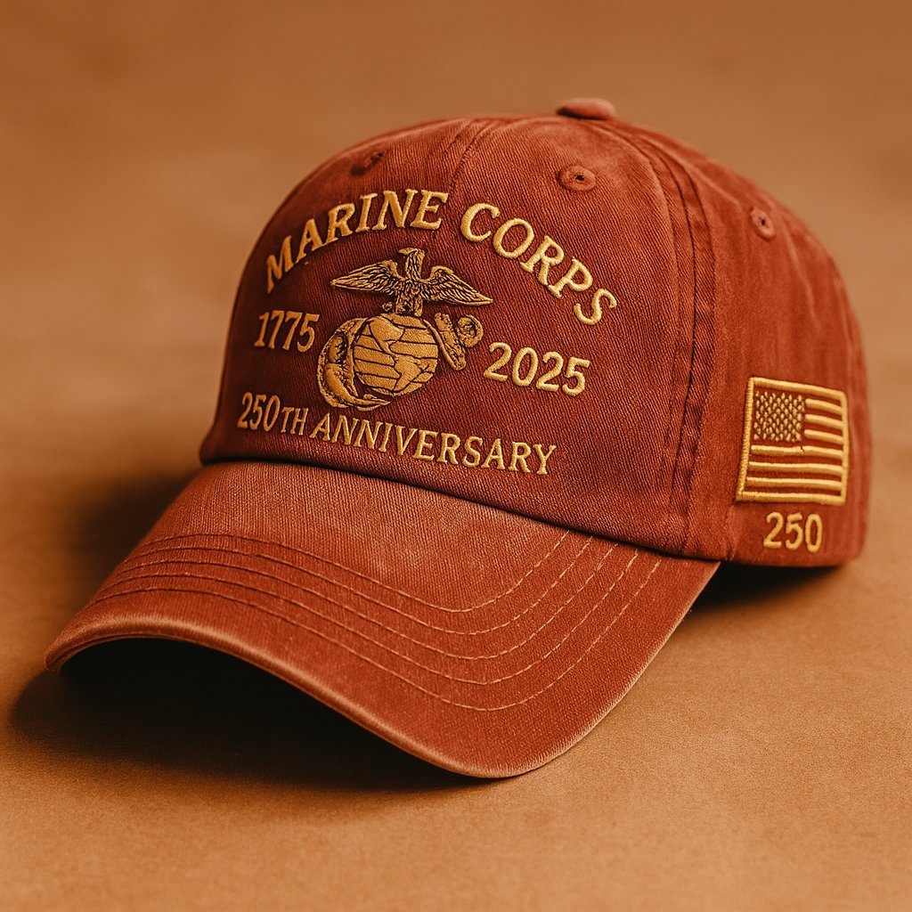 ❤️Veteran‘s Day Best Gift🌹Honoring 250th USMC Retro Washed Cap – Honor That Never Fades 🇺🇸🎁Free Symbolizes Honor Gift