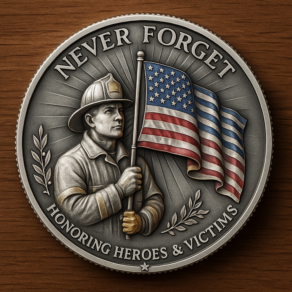 🎖️ United We Stand – 9/11 24th Anniversary Commemorative Coin (2025 Edition)