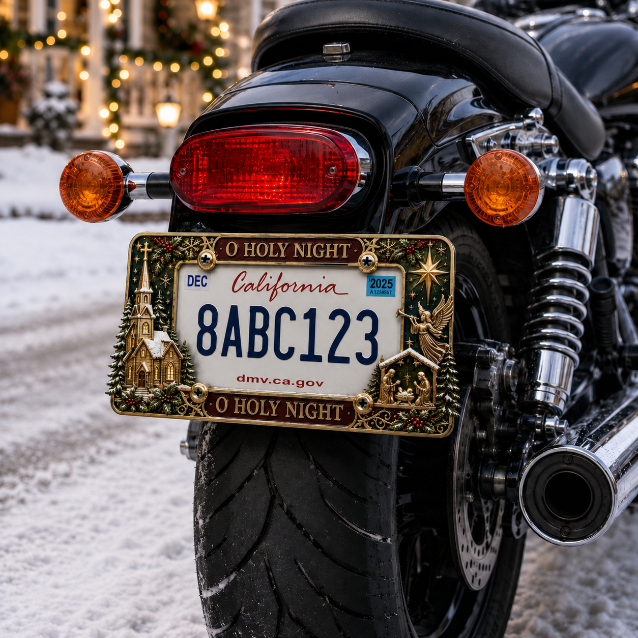 🔥LAST DAY 70% OFF-🎄Christmas License Plate Frame – Festive Style for Every Ride