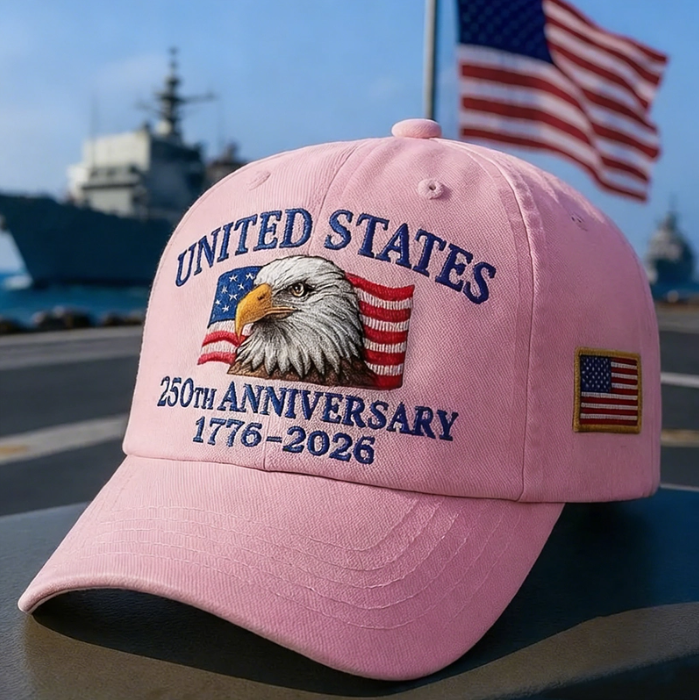 Custom Name United States 250th Anniversary Hat 1776–2026 Eagle Cap