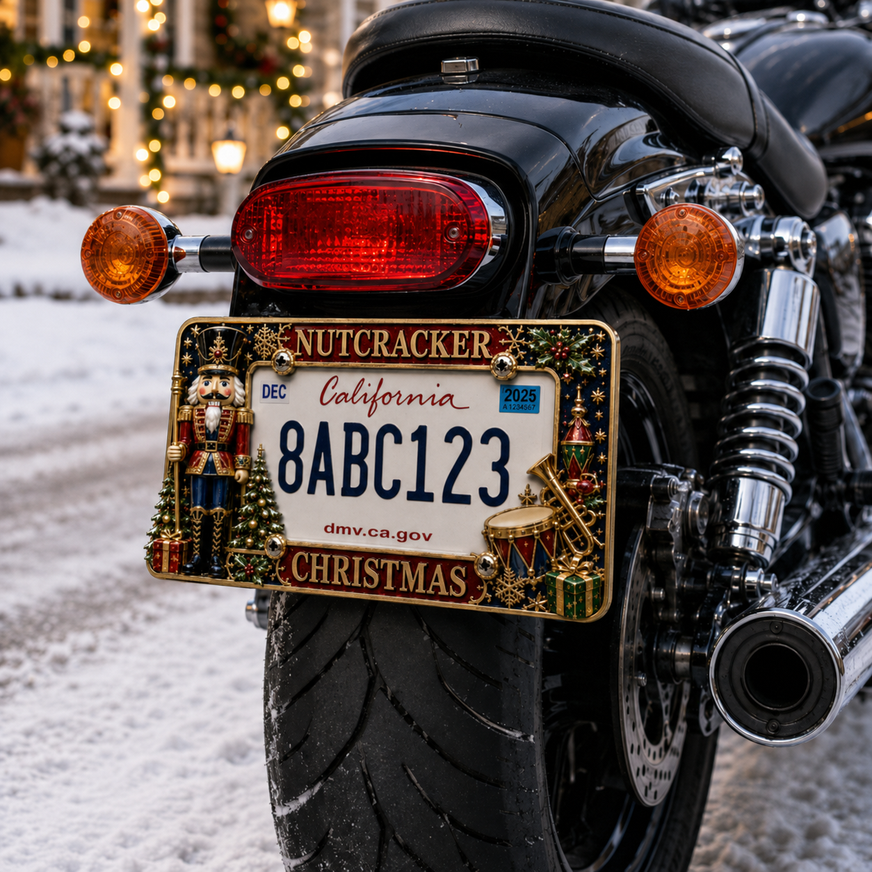 🔥LAST DAY 70% OFF-🎄Christmas License Plate Frame – Festive Style for Every Ride