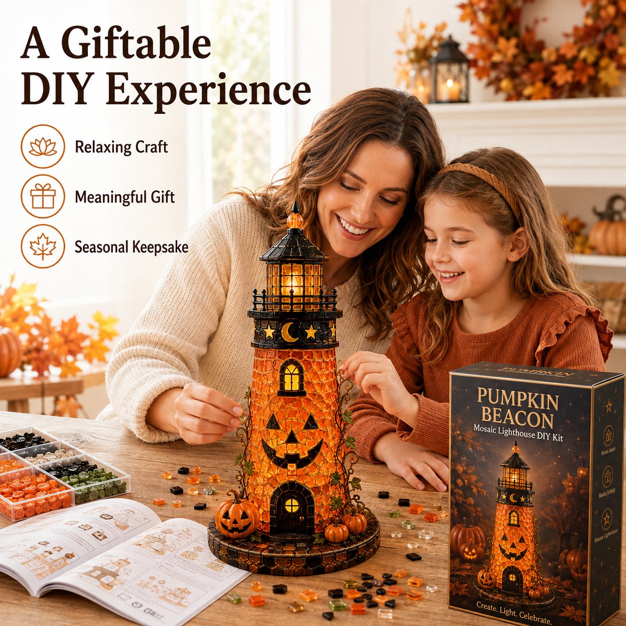Podmallsell DIY Sea Glass  – 🎃Halloween Lighthouse