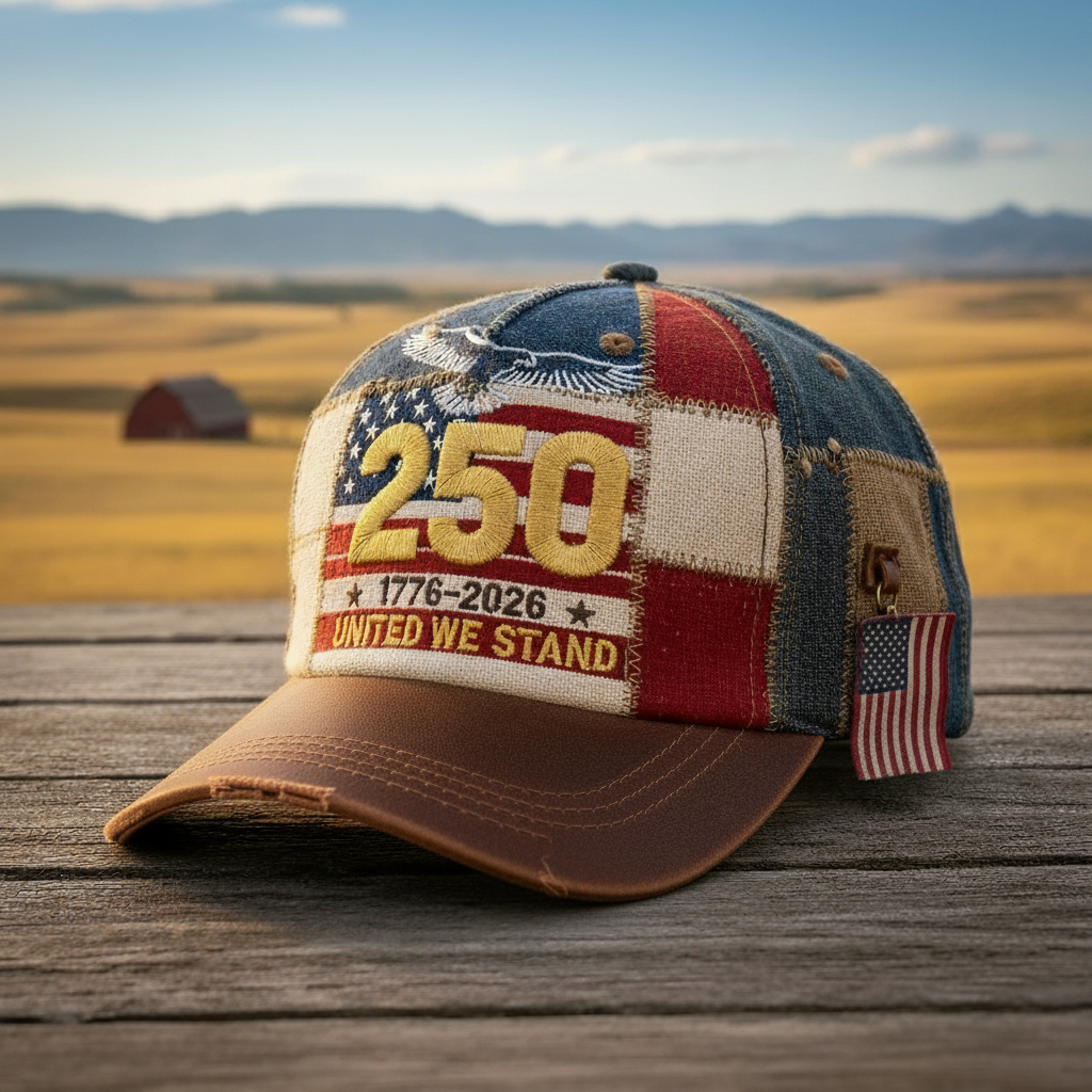 250th Anniversary of the United States Patchwork Hat 🎉