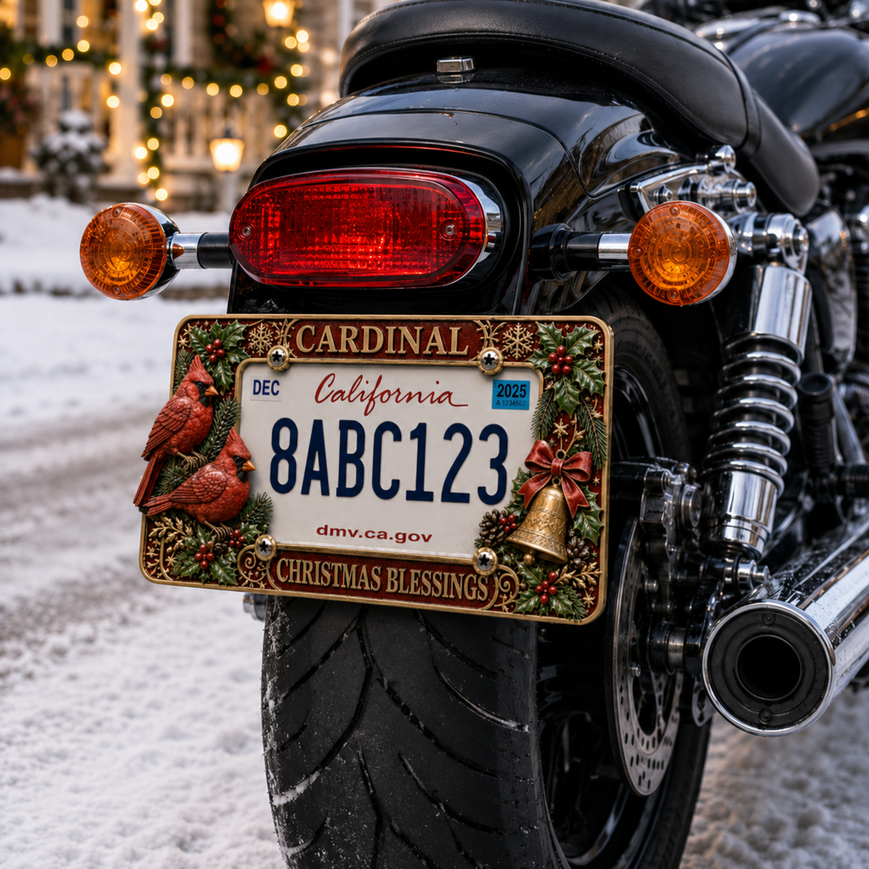 🔥LAST DAY 70% OFF-🎄Christmas License Plate Frame – Festive Style for Every Ride