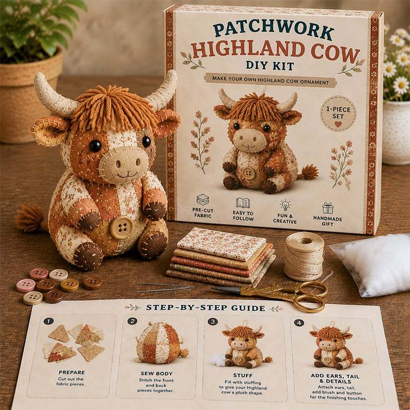 🔥Limited Edition - 🧵✨DIY Patchwork Animal Kit – Create Your Own Adorable Animals
