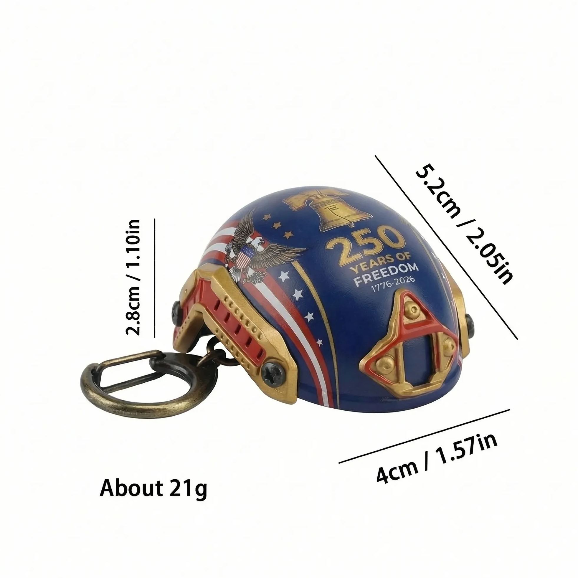 🔥Mini Helmet Bottle Opener Key | 250th Anniversary Edition🇺🇸