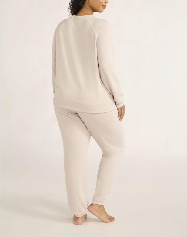 Women's French Terry Cloth Top and Jogger Pants Set