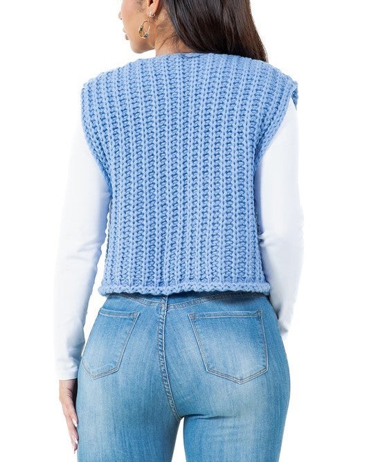 Women's Crochet Knit Sweater Vest (Buy 2 Free Shipping)