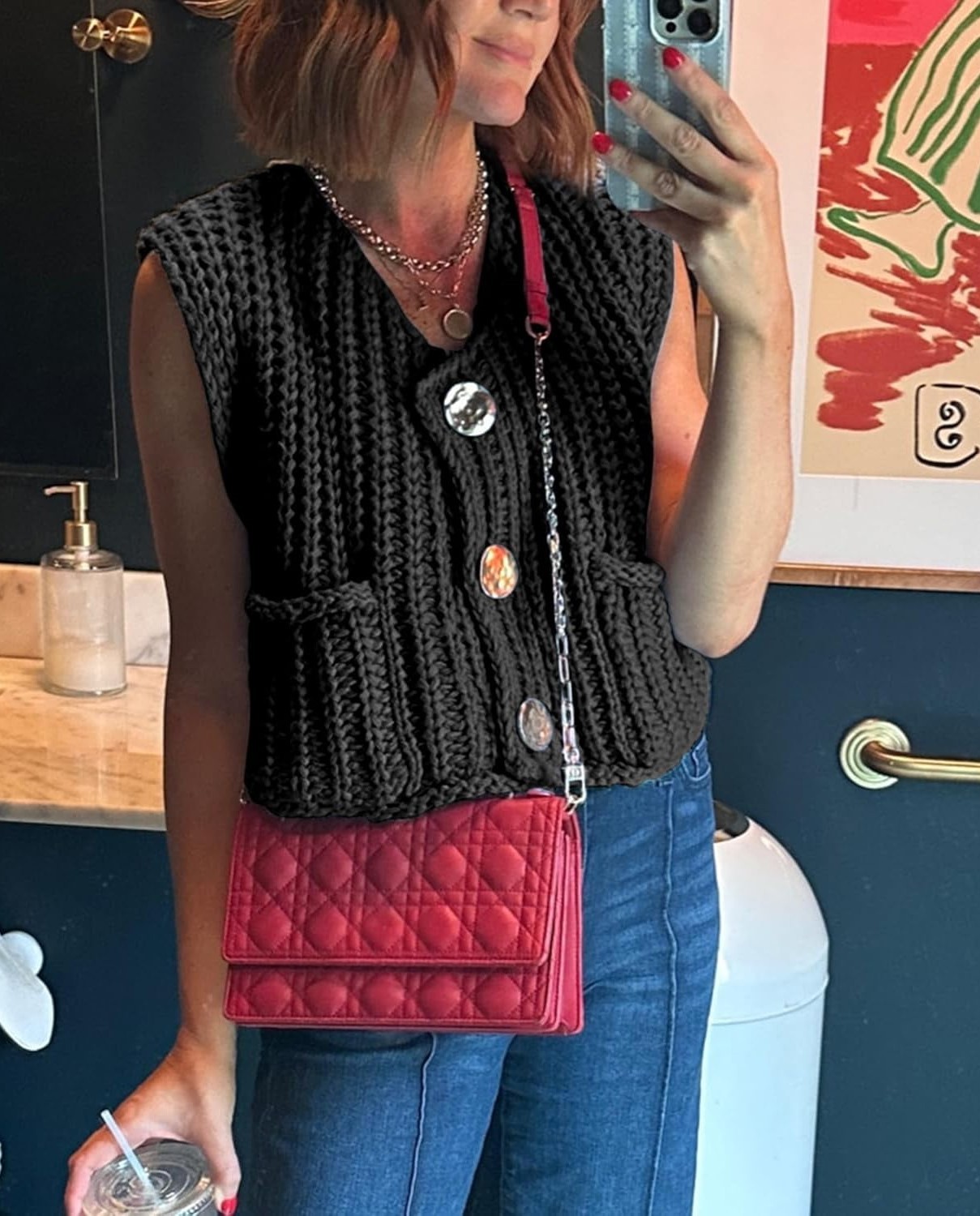 Women's Crochet Knit Sweater Vest (Buy 2 Free Shipping)
