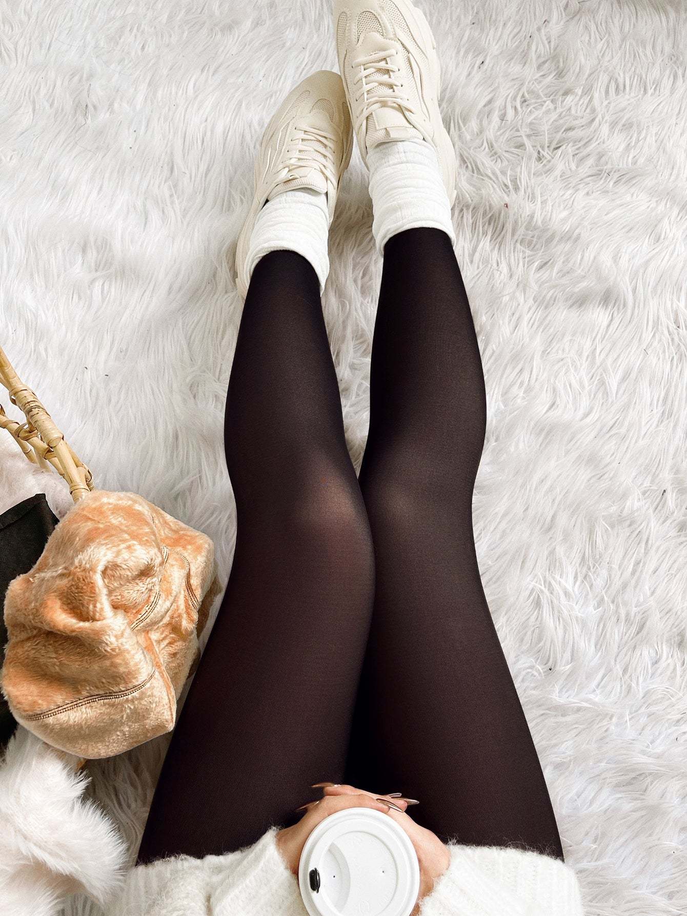 Women's Translucent Fleece Lined Tights