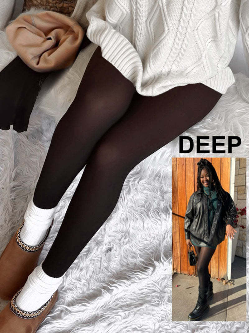 Women's Translucent Fleece Lined Tights