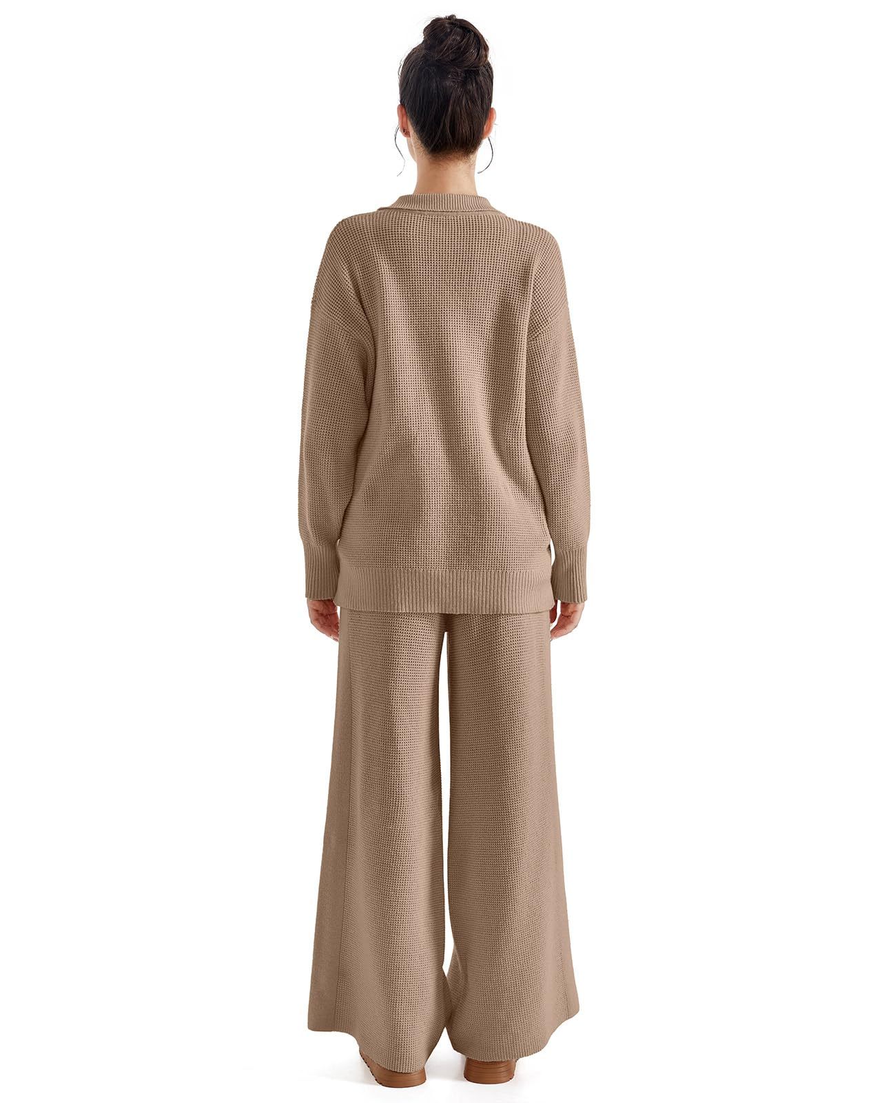 Women's Waffle Knit Sweater Matching Sets