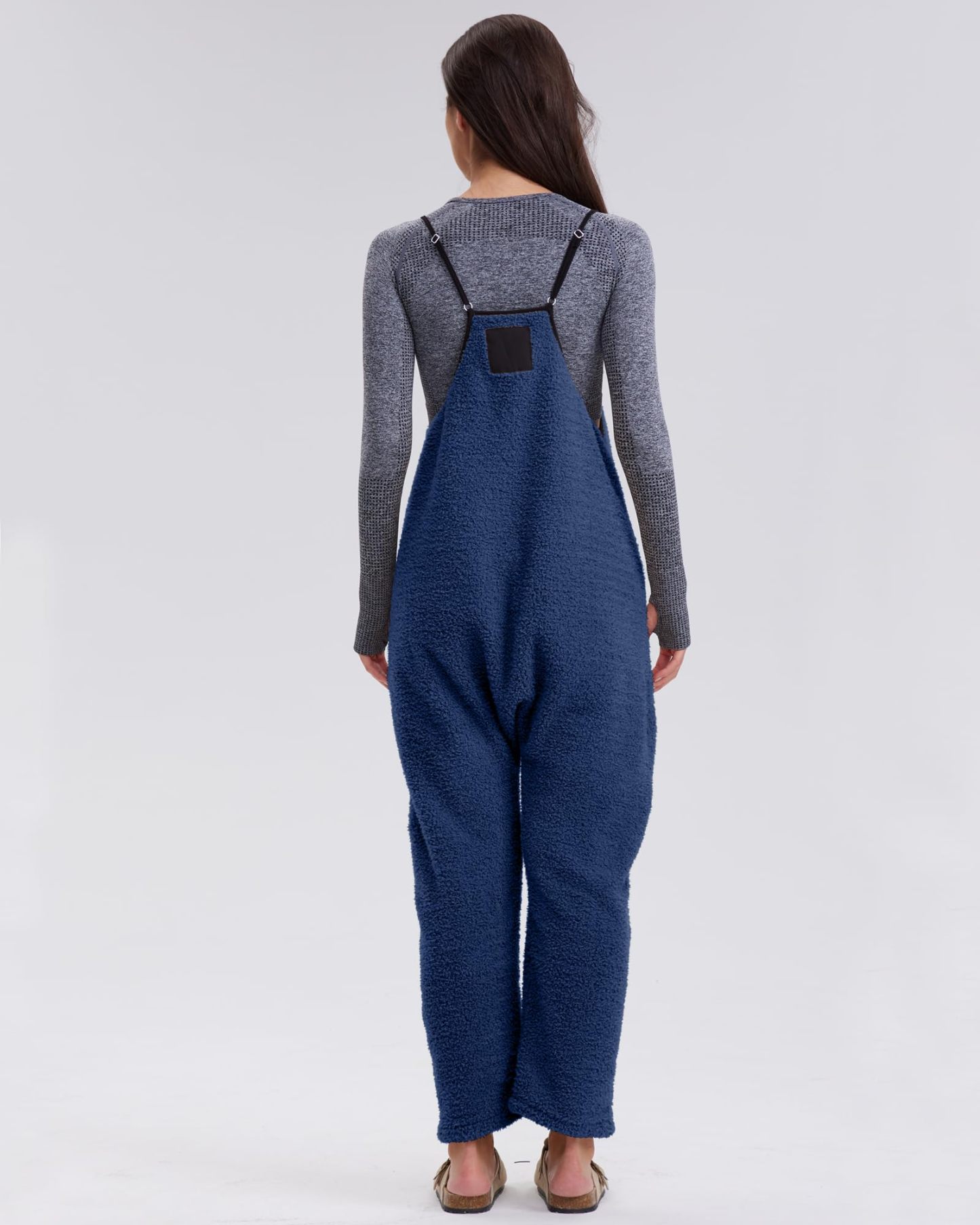 Women's Adjustable Strap Fleece Jumpsuit (Buy 2 Free Shipping) 