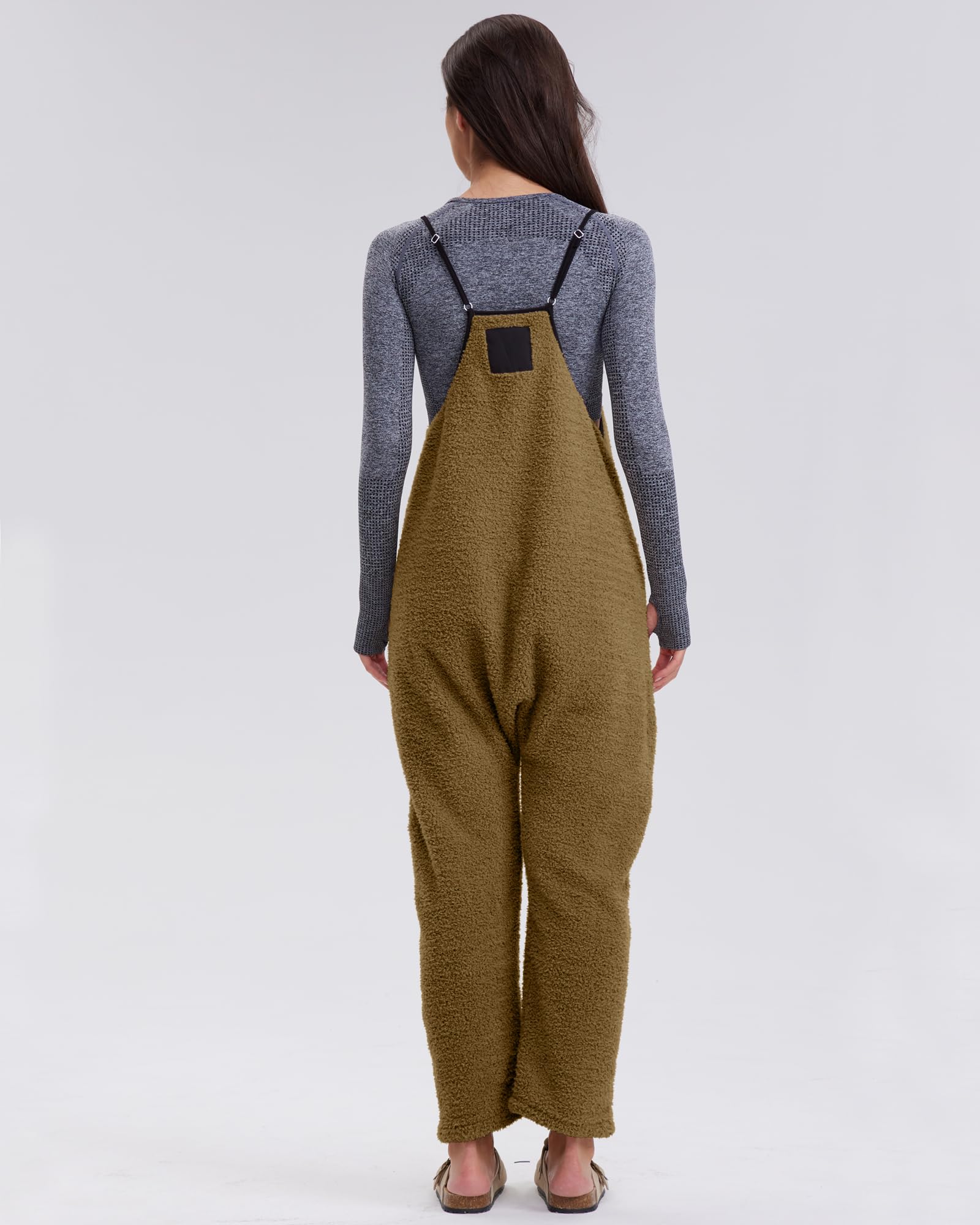 Women's Adjustable Strap Fleece Jumpsuit (Buy 2 Free Shipping) 