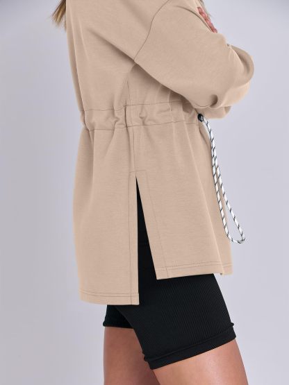 Women's Turtleneck Drawstring Waist Pullover Tops (Buy 2 Free Shipping)