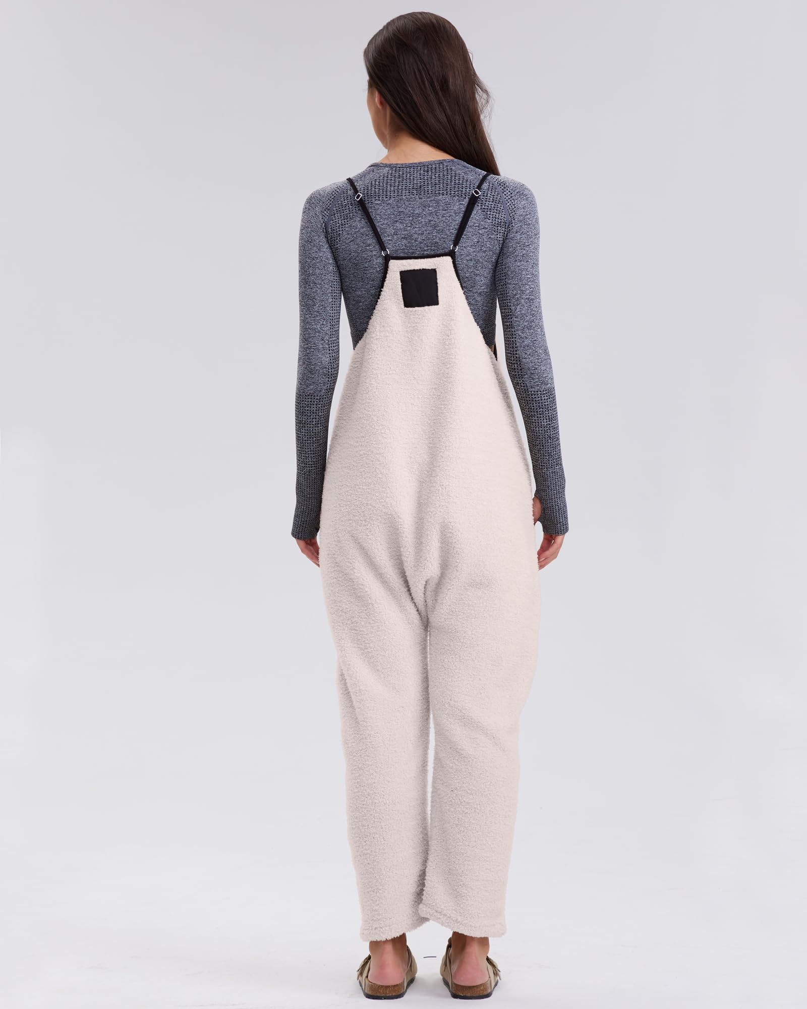 Women's Adjustable Strap Fleece Jumpsuit (Buy 2 Free Shipping) 