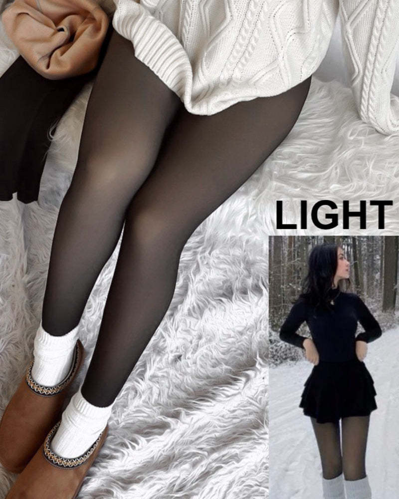 Women's Translucent Fleece Lined Tights