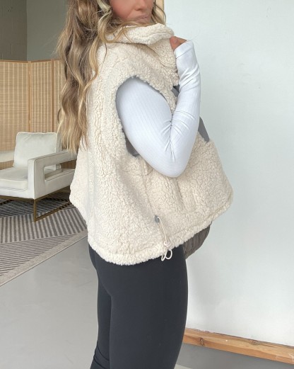 Women's Sherpa Half-Zip Vest