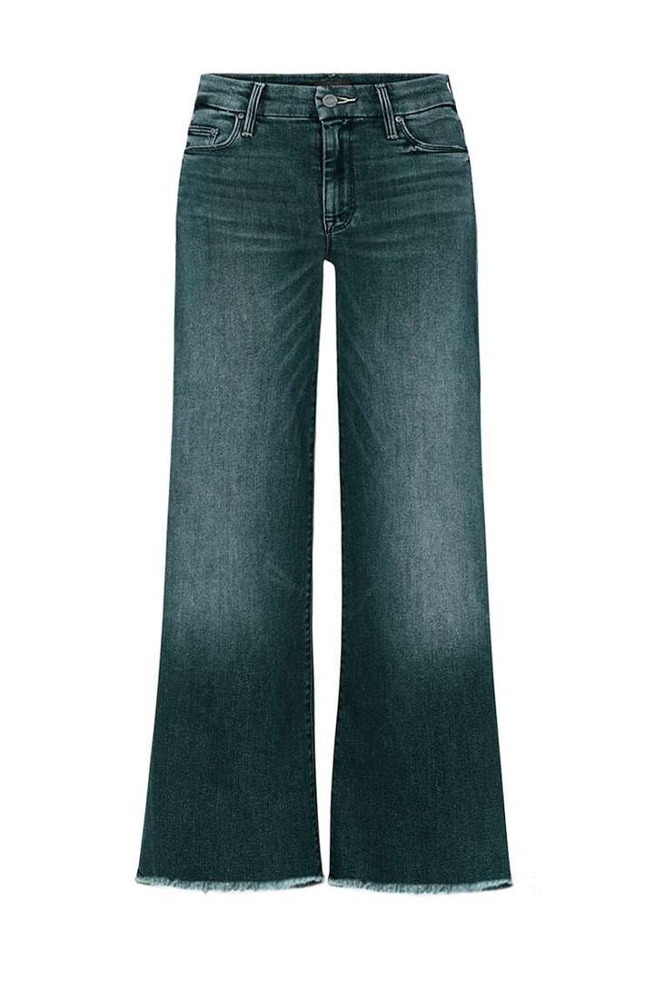 Washed Raw Hem Mid Waist Straight Leg Jeans-Pink Laura