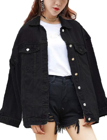 Women's Classic Button Down Denim Jacket              