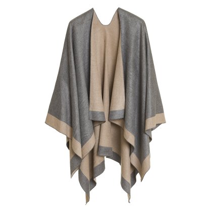 Women's Reversible Shawl Wrap Poncho (Buy 2 Free Shipping)