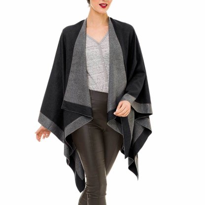 Women's Reversible Shawl Wrap Poncho (Buy 2 Free Shipping)