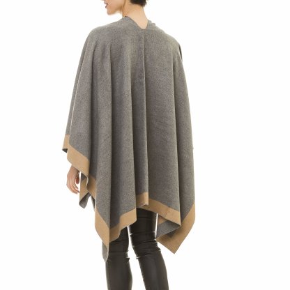 Women's Reversible Shawl Wrap Poncho (Buy 2 Free Shipping)